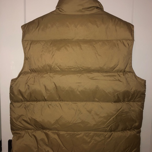 Vintage Y2K Exhaust Function Down-Filled Puffer Vest In Tan - Picture 5 of 6